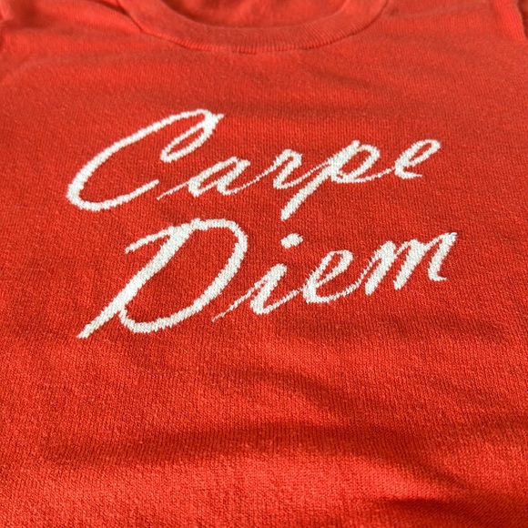 BANANAS REPUBLIC RED SWEATER, XSMALL - Picture 3 of 10